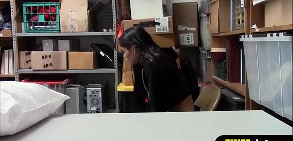  Latina shoplift got caught and gets punish fucked hard